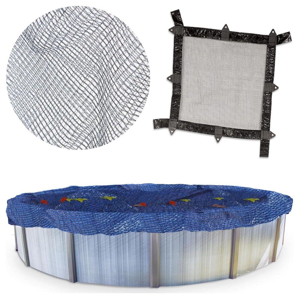 Hydrotools Leaf Net Winter Pool Cover for 15x27 Ft Above Ground Pools