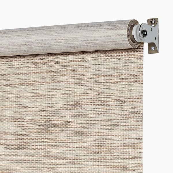 Achim Jute Shade 63-in x Cocoa Light Filtering Cordless Roller Shade Achim Jute Shade 63-in x Cocoa Light Filtering Cordless Roller Shade