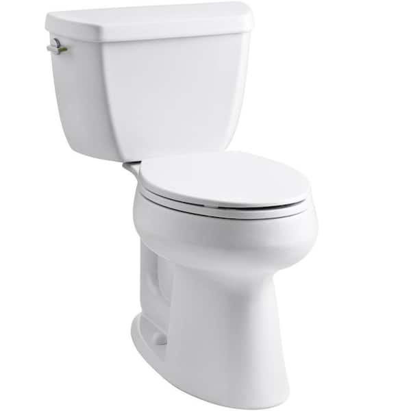 KOHLER Highline Complete Solution 2-Piece 1.1 or 1.6 GPF Dual Flush Elongated Toilet in White, Seat Included
