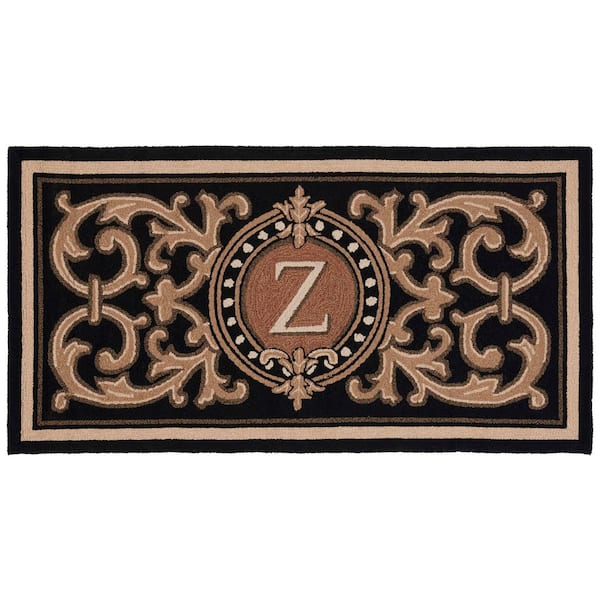 SAFAVIEH Monogram Black 3 ft. x 6 ft.