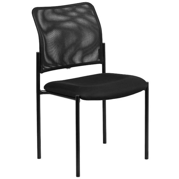 Carnegy Avenue Mesh Stackable Chair in Black