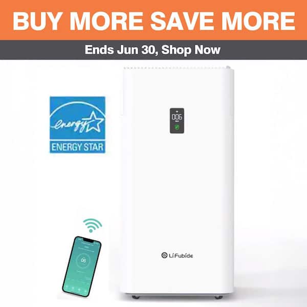 4555 Sq. Ft. HEPA - True Whole House Air Purifier in White with Automatic Shutoff and Washable Filter