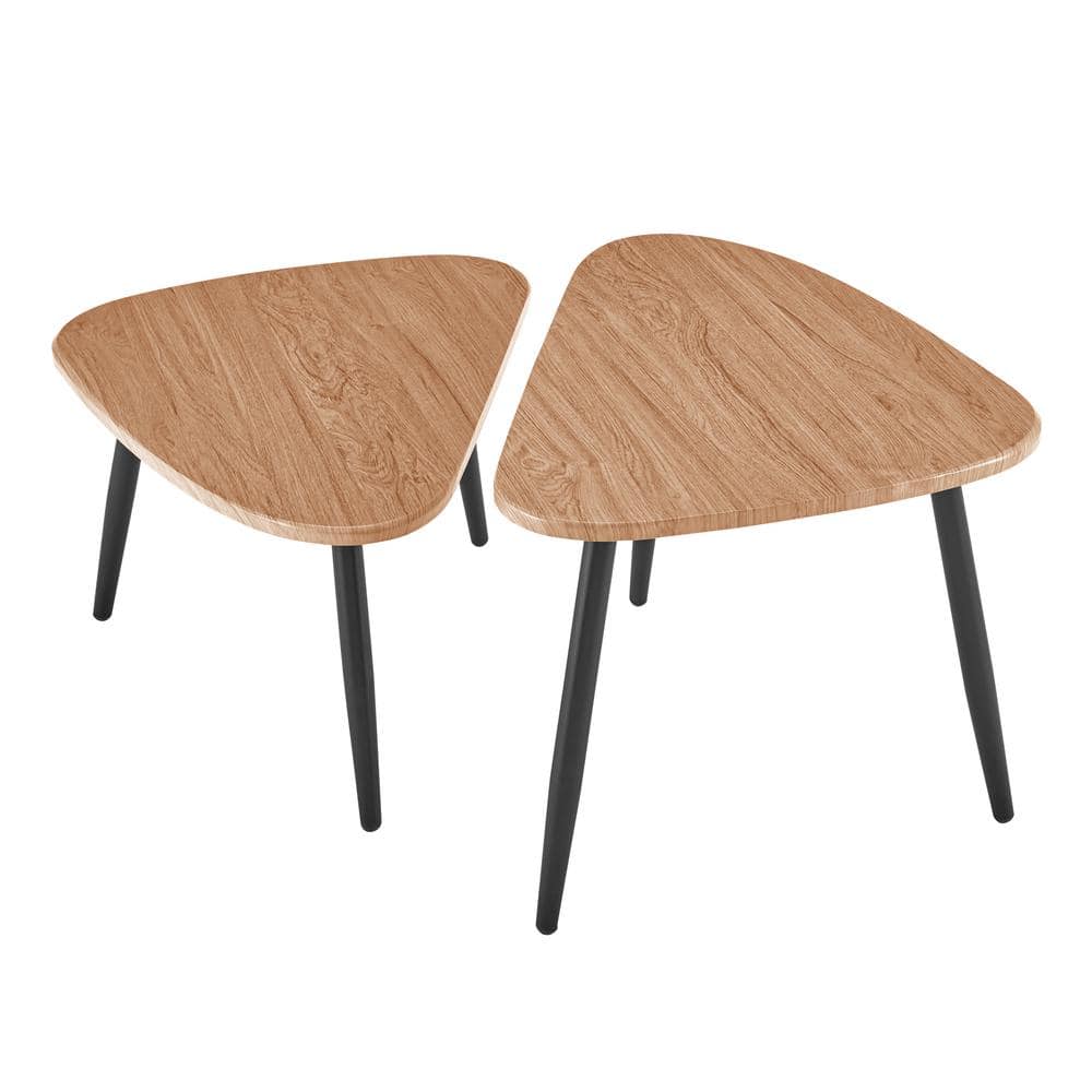 NEIGHBORHOOD - hxo×NEIGHBORHOOD/ W-MODULAR TABLE SET DANYA B Aurora 29.5 in. W Natural Brown/Black Asymmetrical