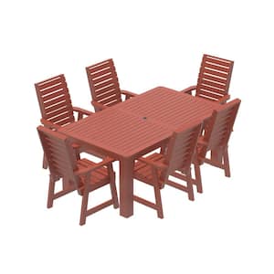 7-Pieces Recycled Plastic Outdoor Dining Set Glennville