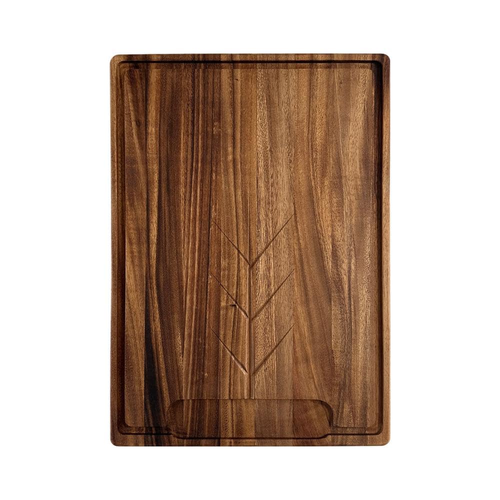 "Gourmet Osterbotten Rectangular Carving Board, 20"" x 14"" Acacia Wood Cutting Board With Juice Groove" price history on PriceWatchPro