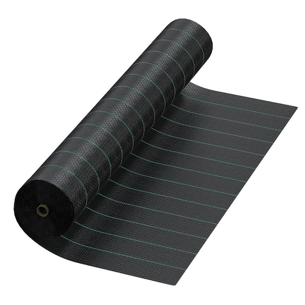 13 ft x 60 ft Driveway Fabric Heavy Duty Woven Geotextile Black 1 Roll