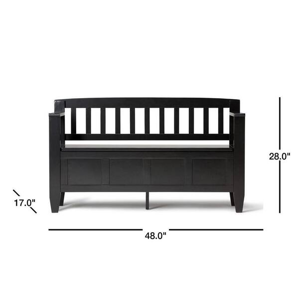Small Black Bench With Back atelieryuwa.ciao.jp