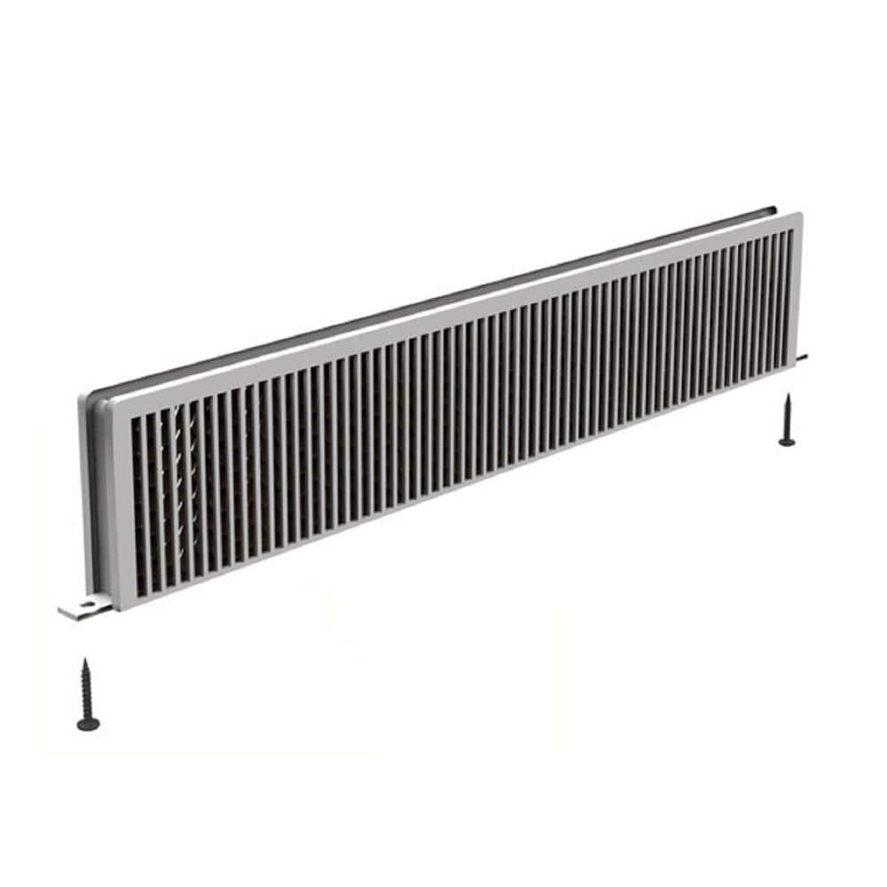 White Rectangular ABS Plastic Floor Air Register