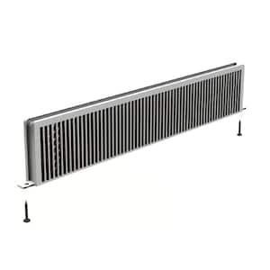 Brushed Satin Architectural Grille 200042401 AG20 Series 4 x 24 Solid Aluminum Fixed Bar Supply/Return Air Vent Grille 