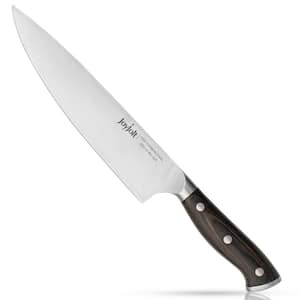 8 in. High-Carbon Steel Full Tang Kitchen Knife Chef's Knife with Pakkawood Handle