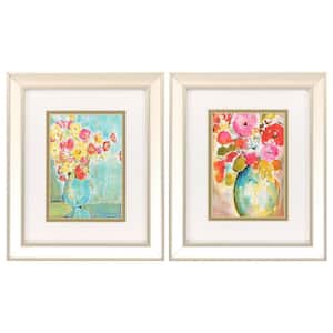 10 in. X 12 in. Champagne Gallery Picture Color Frame Pastel Vase (Set of 2)