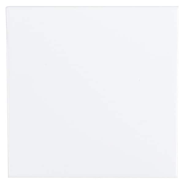 Jeffrey Court Fresh White 6 in. x 6 in. Glossy Ceramic Wall Tile (12.5 sq. ft. / Case)