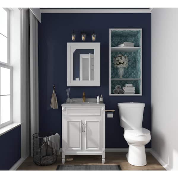 2-Piece 1.1/1.6 GPF Dual flush Elongated ADA Comfort Height Toilet in White Map Flush 1000g, Quiet-Close Seat Included