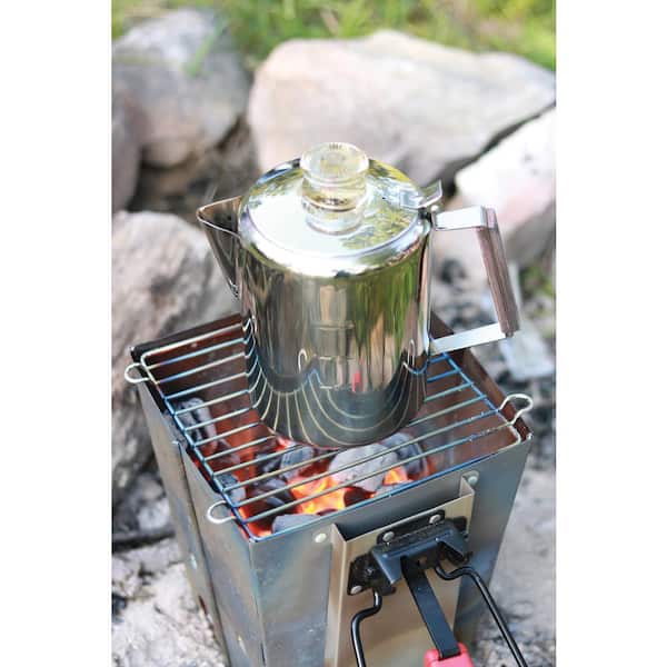 Stainless Steel 9 Cups Percolator Coffee Maker For Outdoor Camping