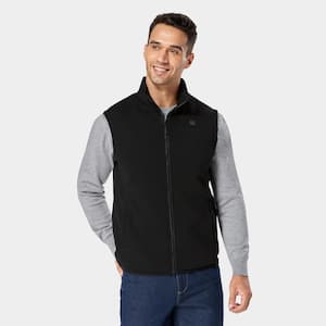 Unisex Black 7.2-Volt Lithium-Ion Heated Fleece Vest with (1) 5.2Ah Battery and Charger