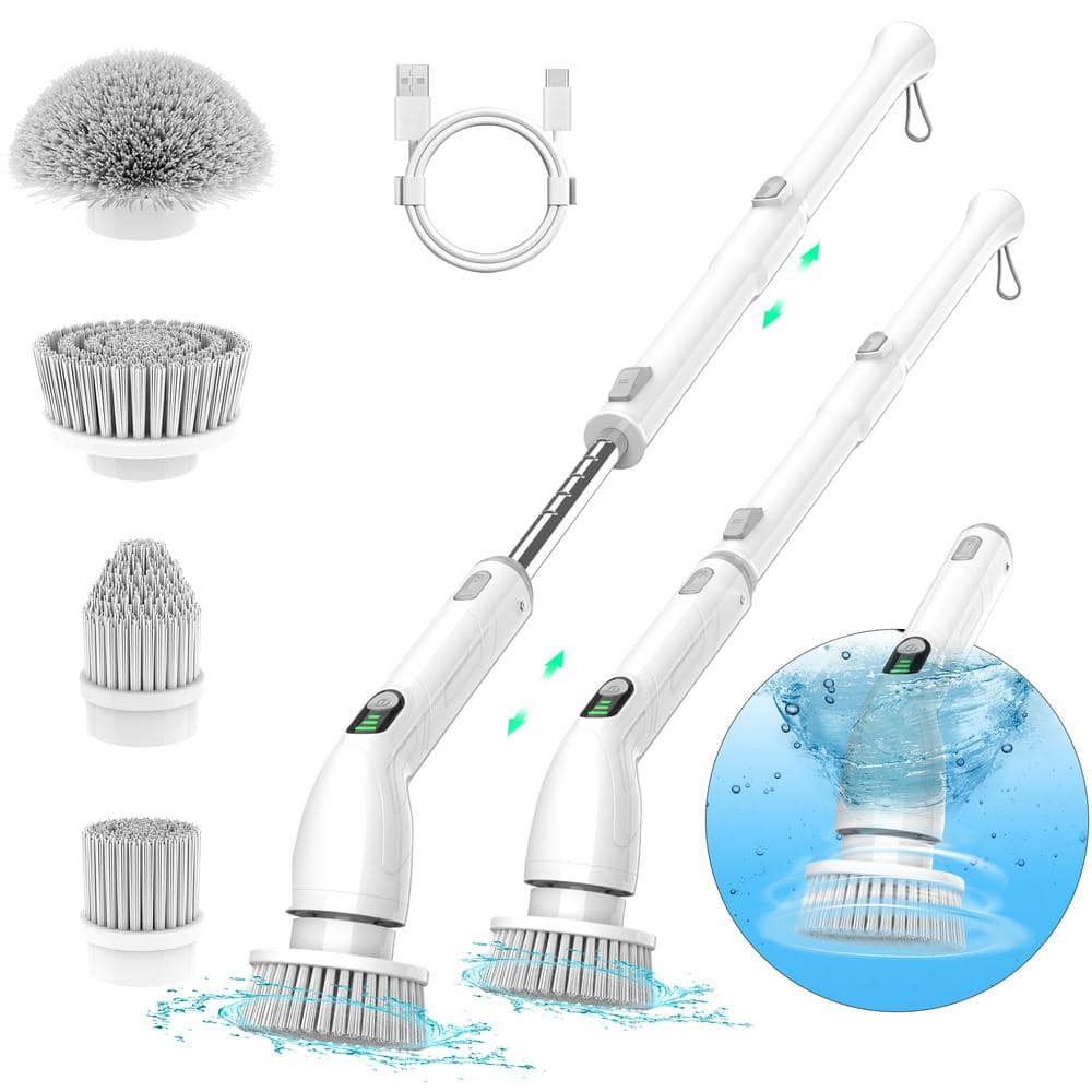 Jorking Electric Spin Power Scrubber, Waterpoof Cleaning Scrub Brush ...