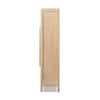 Side view of the Jennifer Taylor Rowan reclaimed pine storage cabinet.