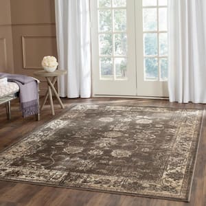 Vintage Soft Anthracite 10 ft. x 14 ft. Border Area Rug