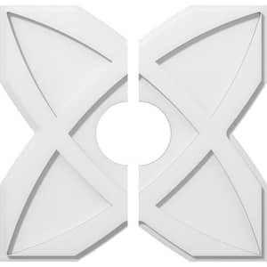 1 in. P X 7 in. C X 20 in. OD X 5 in. ID Titus Architectural Grade PVC Contemporary Ceiling Medallion, Two Piece