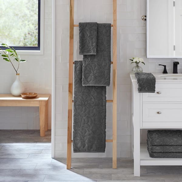 Canophy Home 35x75cm Grey Hand Towel, Bathroom Essentials