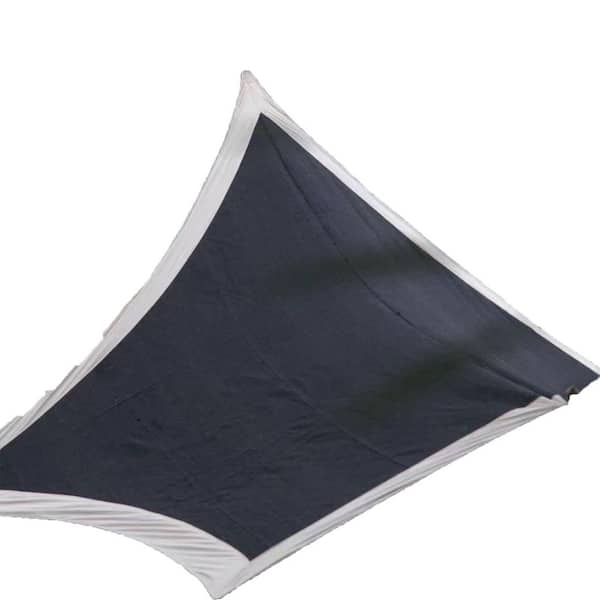16.4 ft. x 12 ft. Black Pop-Up Canopy with Wooden Pole