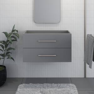 Napa 36 in. W x 20 in. D x 21 in. H Single Sink Bath Vanity Cabinet without Top in Gray, Wall Mounted