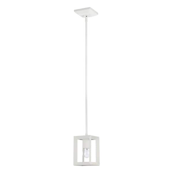 Smyth 60-Watt 1 Light Natural White Lantern Mini Pendant Light with No Shade and No Bulbs Included
