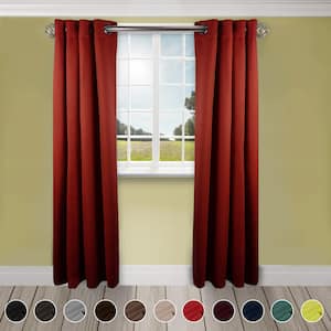 Red Grommet Blackout Curtain - 52 in. W x 84 in. L