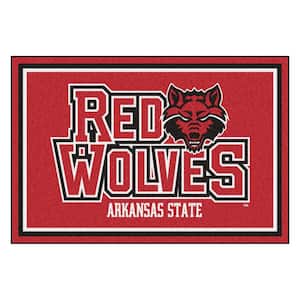 NCAA - Arkansas State University Red 8 ft. x 5 ft. Indoor Area Rug