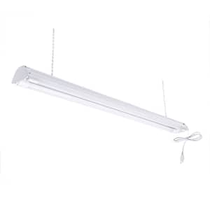 2-Light 4 ft. White 4000K LED Shop Light (LED Tubes Included)