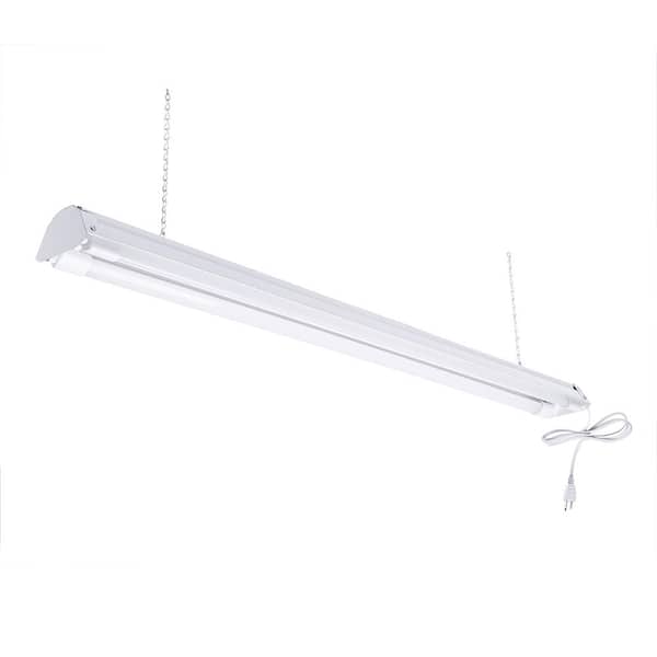 toggled 2-Light 4 ft. White 5000K LED Shop Light (LED Tubes Included)