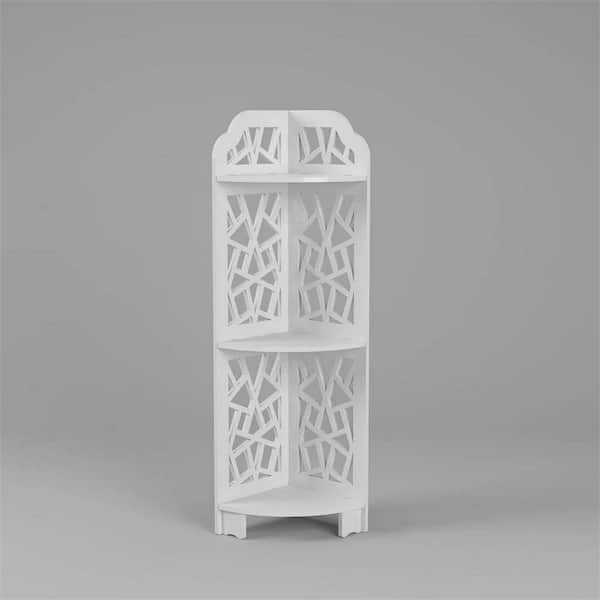 Free shipping 3 Tier Corner Shower Shelf Waterproof for Bathroom Storage YJ，white