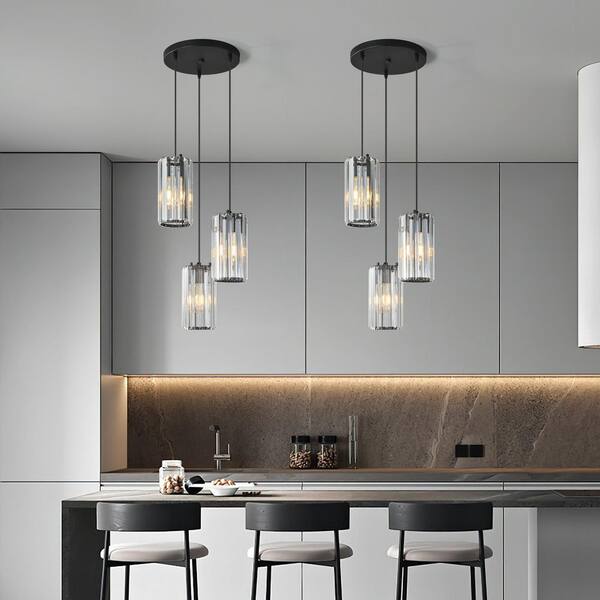 ZHLWIN Mini Crystal Chandeliers Adjustable Pendant Light Fixture