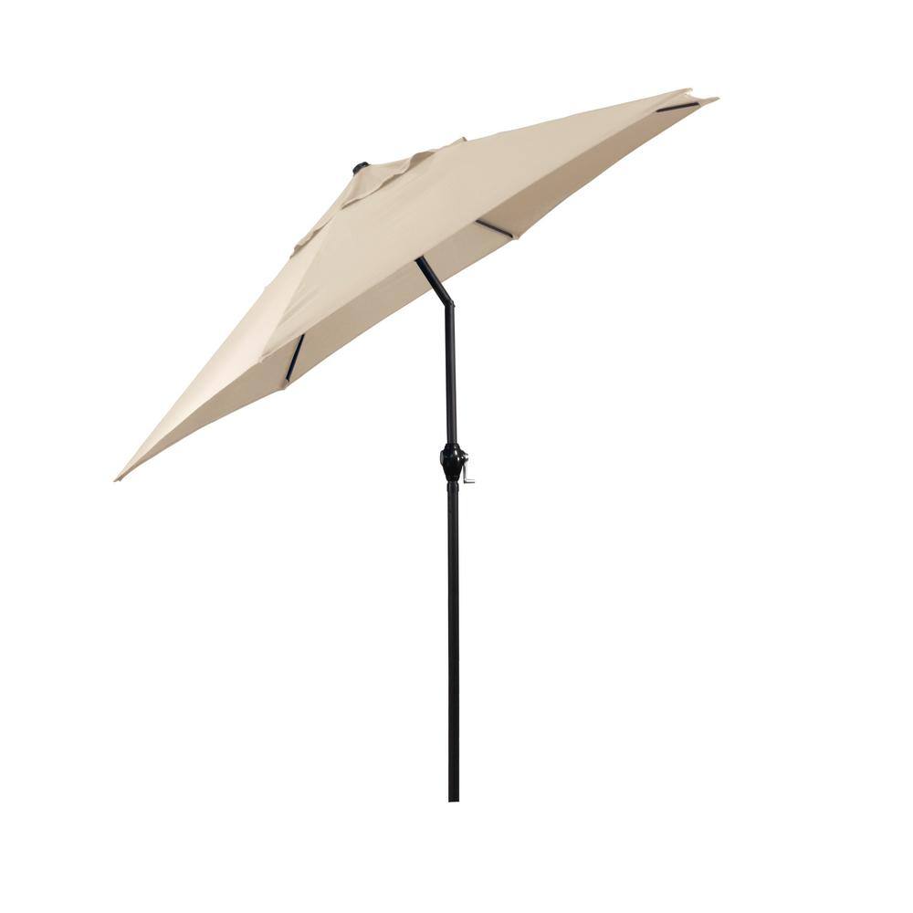 Astella 9-Foot Beige Polyester Market Umbrella with Steel Pole