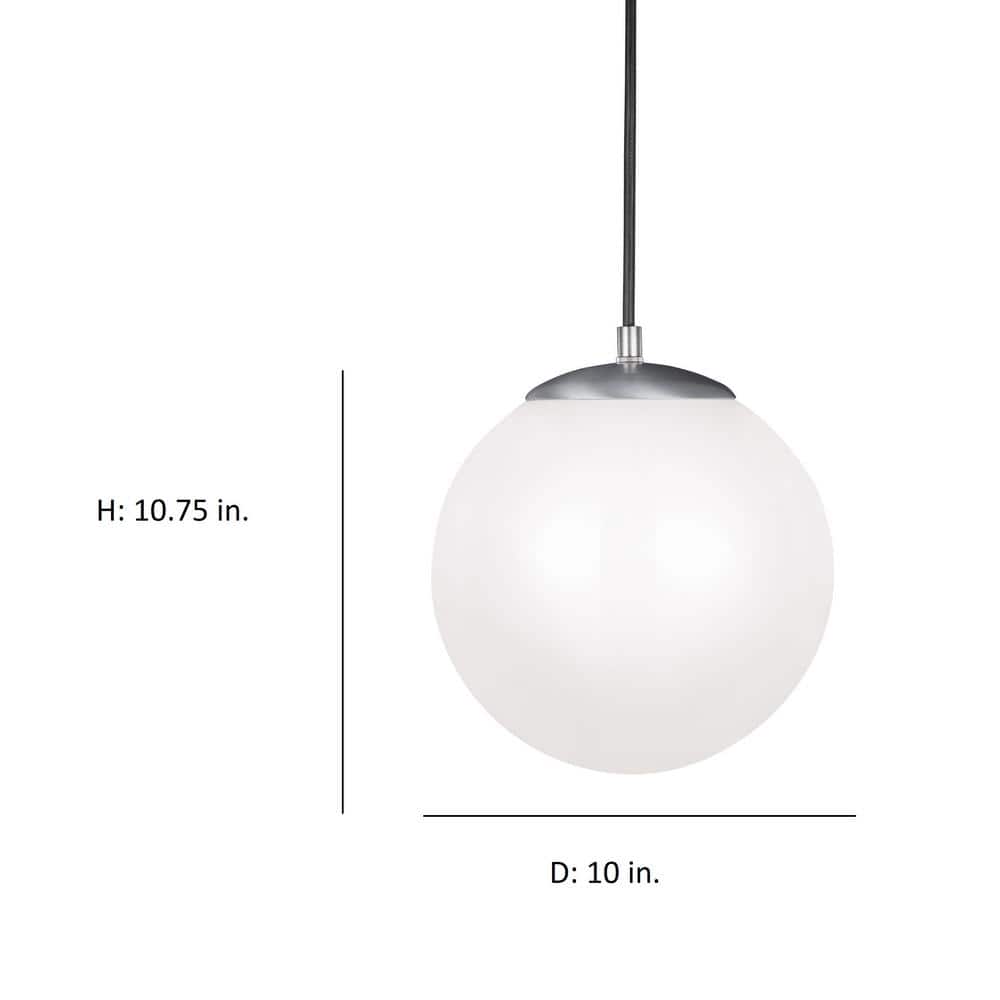 Satin Aluminum LED Globe Pendant Light - Energy Star Certified