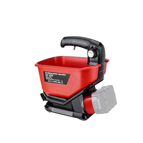 3 lb. Plastic Handheld Spreader for Lawn Grass Seed Fertilizer Rock Salt Ice Melt Year-Round Application