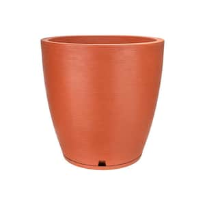 Amsterdan X-Large Terracotta Plastic Resin Indoor and Outdoor Planter Bowl