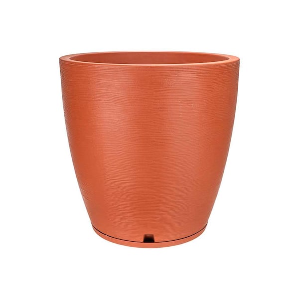 FLORIDIS Amsterdan XX-Large Terracotta Plastic Resin Indoor and Outdoor Planter Bowl