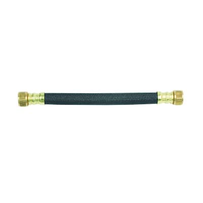 3/4 in. FIP x 3/4 in. FIP x 12 in. Polymer Braided Water Heater Connector (0.57 in. I.D.)