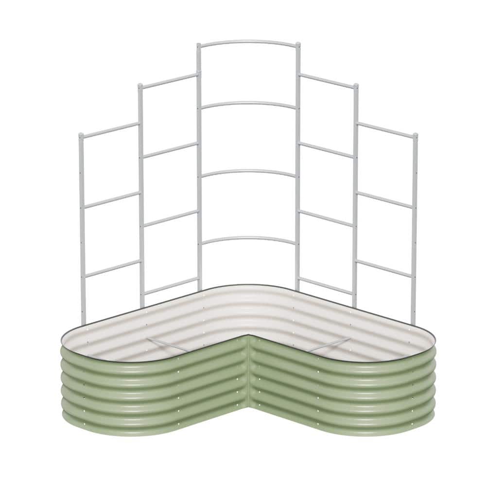 Modular Metal L-Shaped Garden Wall Trellis System