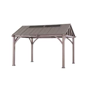 Lindmoore 11 ft. x 13 ft. Pitched Roof Steel Hard Top Gazebo (1-Box)