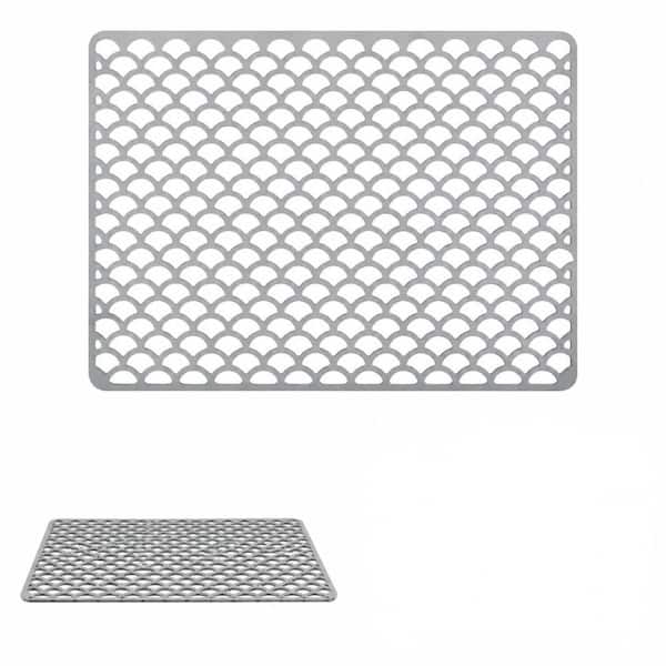 16 in. x 12 in. Food-Grade Non-Slip Silicone Sink Protector Mat Heat Resistant to 500F Dishwasher Safe