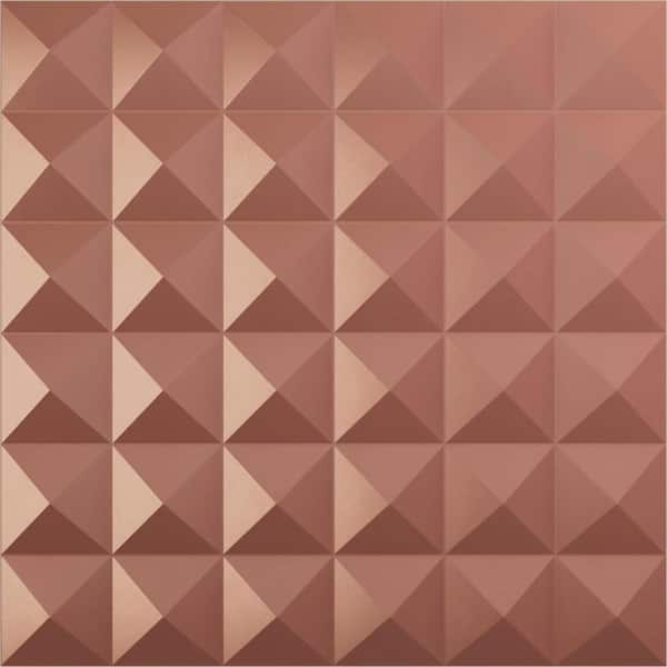Ekena Millwork 19 5/8 in. x 19 5/8 in. Damon EnduraWall Decorative 3D Wall Panel, Champagne Pink (12-Pack for 32.04 Sq. Ft.)