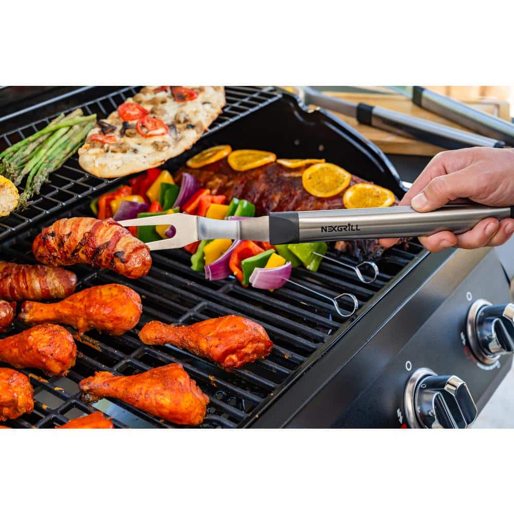 Nexgrill Grill Tool Set Stainless Steel Utensils Durable Outdoor Grilling (8-Piece)