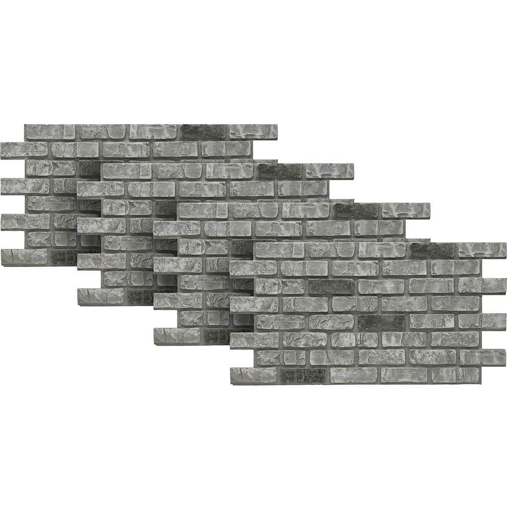 Urestone Cape Cod 24 in. x 46-3/8 in. x Faux Used Brick Panel (4-Pack ...