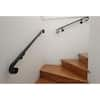 Arc and hammer scroll wrought 2025 iron handrail