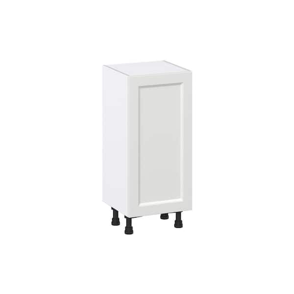 J COLLECTION Laramie 15 in. W x 14 in. D x 34.5 in. H Assembled Full Height Door Base Kitchen Cabinet in Painted Bright White