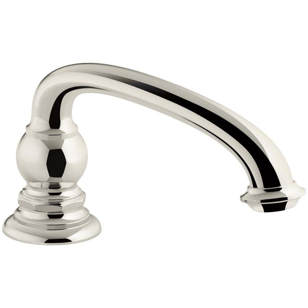 KOHLER Artifacts 9 in. Bathroom Sink Spout with Arc Design in Vibrant Polished Nickel