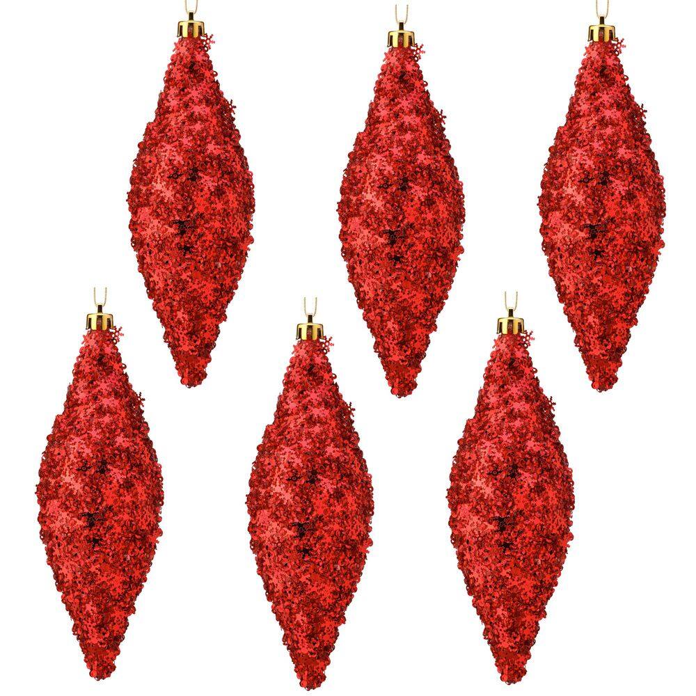 7 in. Metallic Snowflake Finial Ornament (Set of 6) price history on PriceWatchPro