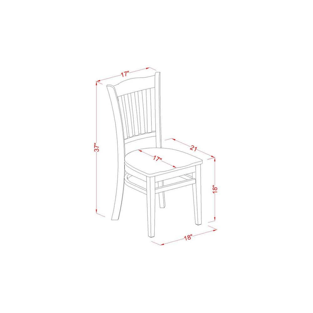 Linen White Round Dining Table Set with Slatted Back Chairs